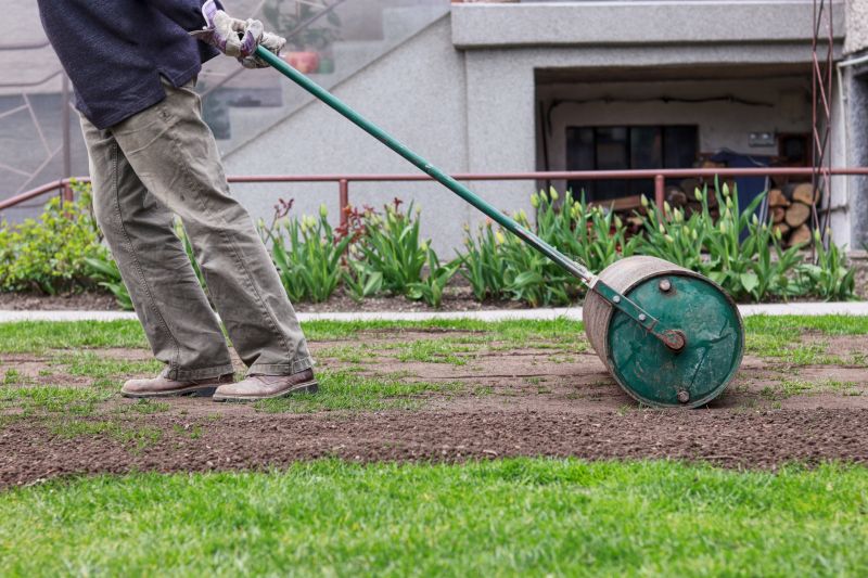 Lawn Leveling Equipment in Use
